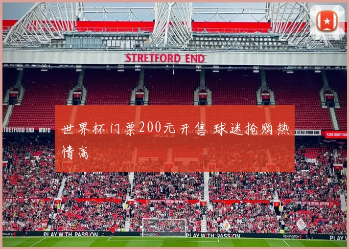 世界杯门票200元开售 球迷抢购热情高