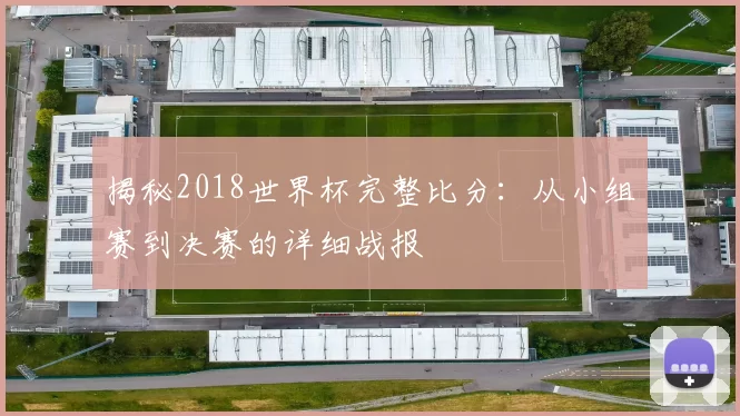 揭秘2018世界杯完整比分：从小组赛到决赛的详细战报