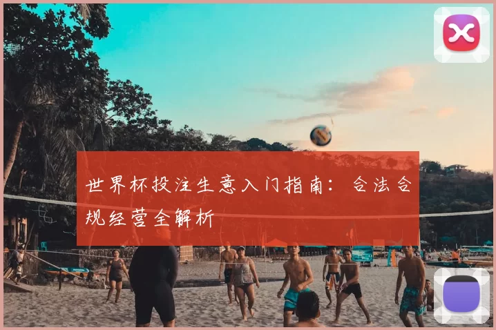 世界杯投注生意入门指南：合法合规经营全解析